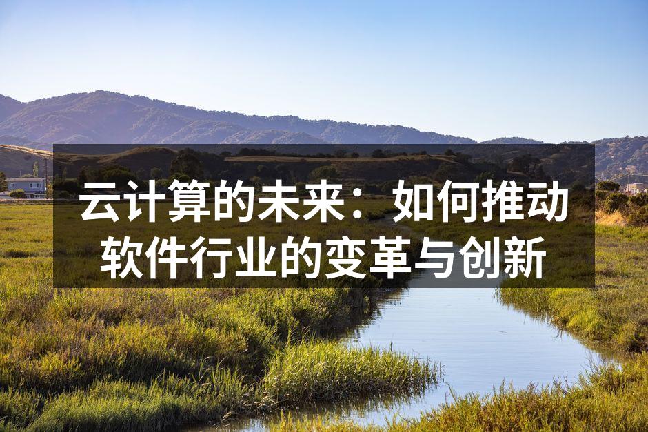 云计算的未来:如何推动软件行业的变革与创