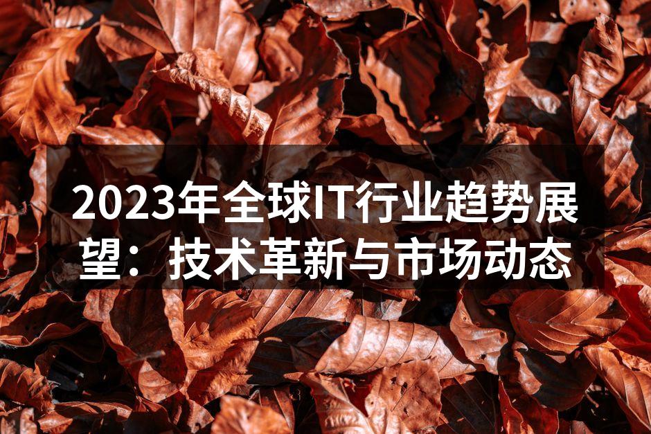 2023年全球IT行业趋势展望:技术革新